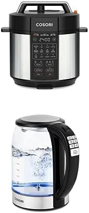 COSORI Electric Pressure Cooker 6QT & COSORI Electric Kettle Temperature Control with 6 Presets