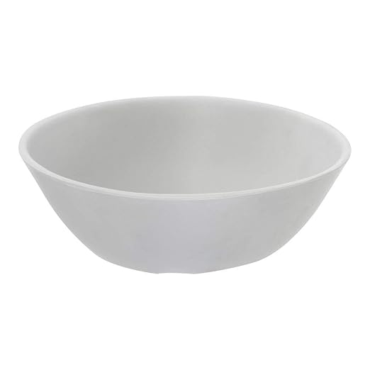 Carlisle FoodService Products Ridge Reusable Plastic Bowl for Home and Restaurant, Melamine, 52 Ounces, Cement