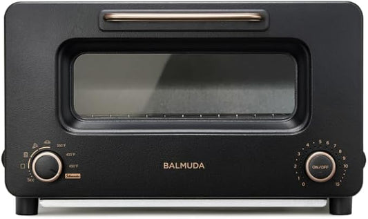 BALMUDA The Toaster Pro | Steam Oven Toaster | Compact Size 14.1″W × 12.6″D × 8.2″H | 6 Modes: Shokupan, Golden Toast, Pizza, Croissant, Oven, Salamander Grill | (Baking Tray Sold Separately) | Black