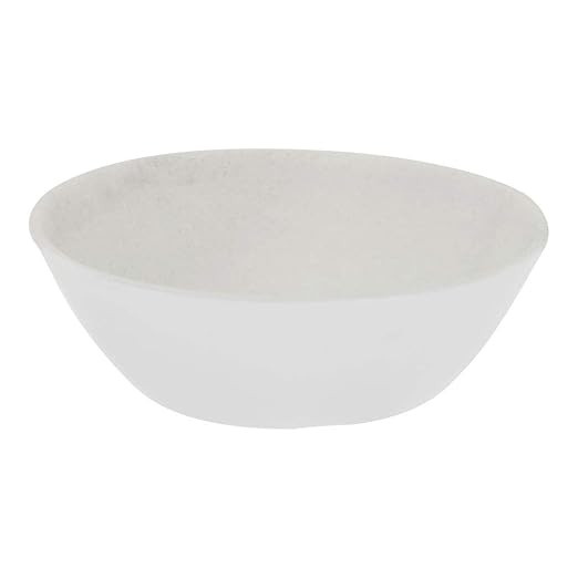 Carlisle FoodService Products Ridge Reusable Plastic Bowl Soup Bowl for Home and Restaurant, Melamine, 8 Ounces, Marble