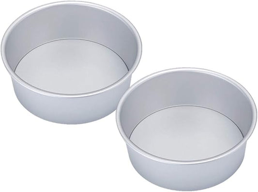 Cake Tin， Non-Stick Cake Mould, Baking ToolsBaking Mold,Cake Mould,Baking 2pcs 8inch Alloy Cake Pan Round Cake Mold Tray Non-Stick Baking Mould with Removable Bottom for Chirtmas Party Pans (Color : P