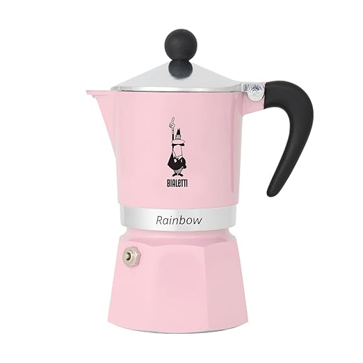 Bialetti Moka Express Rainbow (Pink, 6 Cups)