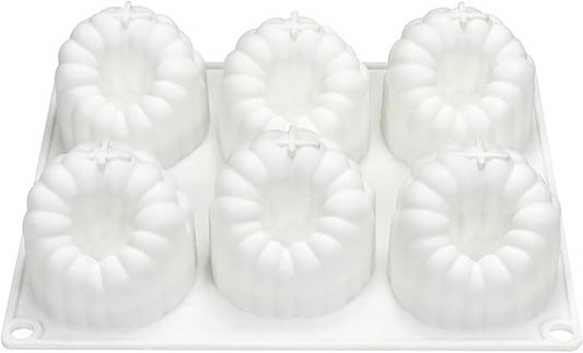 6 Cavity Large Raspberry Mousses Cake Mold Food Grade Silicone Chocolate Dessert Baking Mould Family Gathering Bakeware
