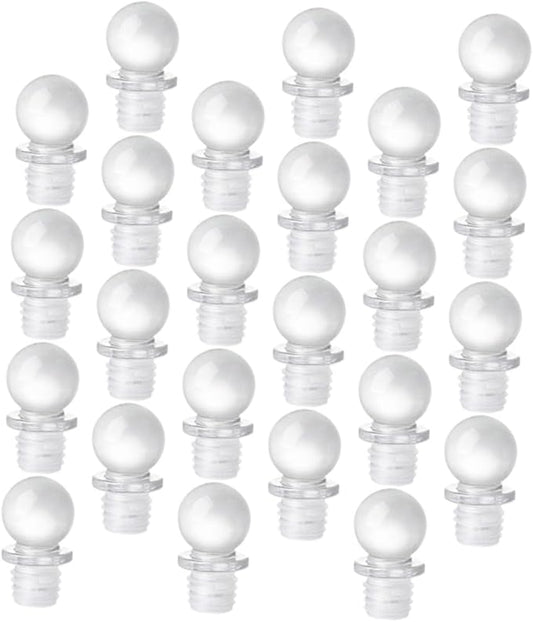 24pcs Glass Ball Wine Stopper Aroma Container Stoppers for Tasting Party Supplies