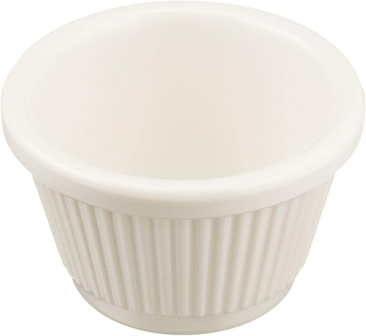 Winco Fluted Ramekins, 1.5-Ounce, Bone - 12 Pieces