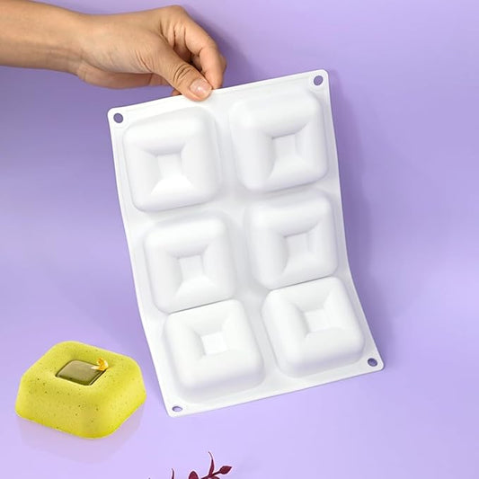 mostsom Silicone Molds Square Mousse Mold DIY Chocolate Mold Mousse Cake Baking Decorating Dessert Cake Decoration Modeling Silicone Mold (G Big Square)