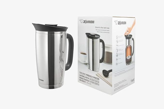 Zojirushi SK-XAE10XA Fresh Brew Vacuum Insulated Stainless French Press