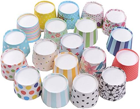 1000pcs Random Colorful Paper Baking Cups Muffin Cupcakes Liners Baking Cases Wrapper