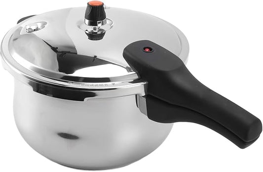 Electric Pressure Cooker, Alarm Valve, Anti-clogging Cover, 80KPA Stainless Steel Pressure Cooker for Gas Stove (7L)