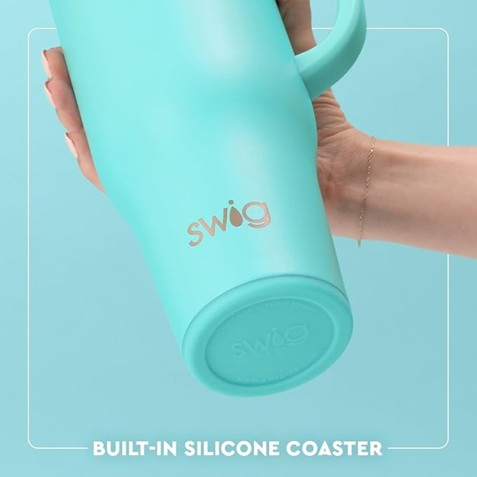 Swig Life 40oz Mega Mug, 40 oz Tumbler with Handle and Straw, Cup Holder Friendly, Dishwasher Safe, Lightweight Extra Large Insulated Tumbler, Stainless Steel (Classic Nutcracker)