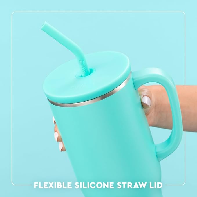 Swig Life 40oz Mega Mug, 40 oz Tumbler with Handle and Straw, Cup Holder Friendly, Dishwasher Safe, Extra Large Insulated Tumbler, Stainless Steel (Howdy Yall)