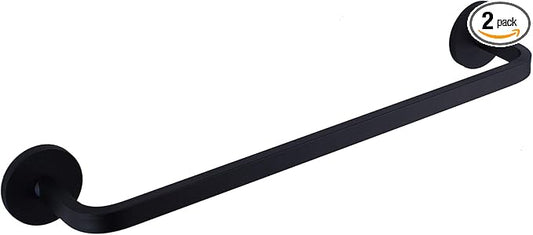 2 Pieces Magnetic Towel Bar for Refrigerator, Magnetic Towel Holder Towel Hook Hanger for Fridge, Kitchen Stove, Oven, Dishwasher, Sink Laundry Washing Machine Black