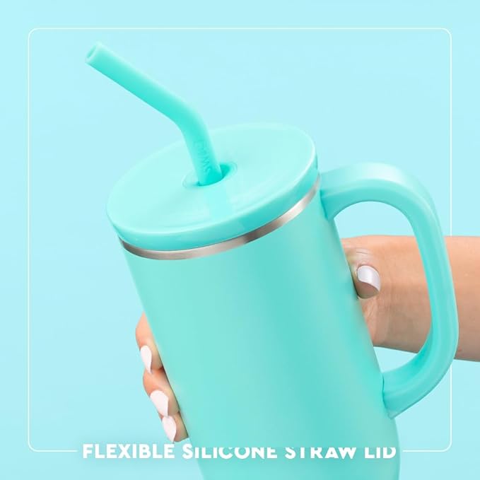 Swig Life 30oz Mega Mug, 30oz Tumbler with Handle and Straw, Extra Large Insulated Tumblers, Cup Holder Friendly Nutcracker Travel Mug (Sugar Plum Soldiers)
