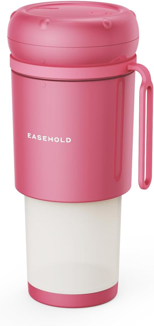 EASEHOLD Portable Blender for Smoothies, Magnetic Rechargeable Personal Blender with Ultra Sharp 4 Blades, Foldable Travel Juicer Cup, BPA-Free 10.5oz To-Go Mixer for Shakes, Gym, Office