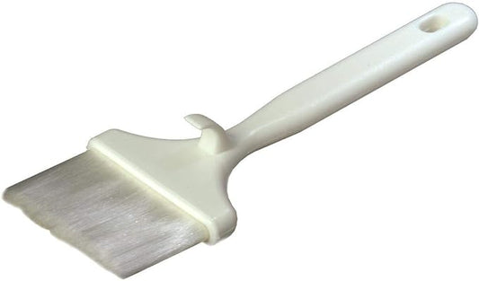 Carlisle Sparta Meteor Wide Pastry / Basting Brush w/ Hook, White