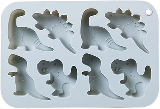 Silicone Cake Pop Mold Non Stick Fancy Mold Cake Pan 8 Cavity dinosaur shape Candy Cupcake Cornbread Chocolate Brownie Gummy Resin Crafts Cake