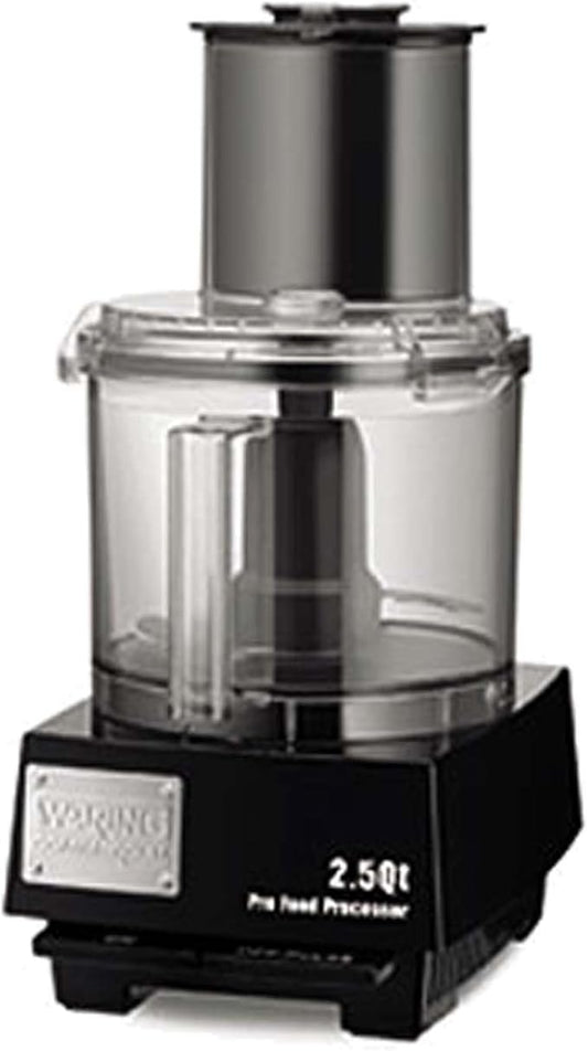 Waring Commercial WFP11S 2.5 Quart Food Processor, 3/4 HP Motor, Extra Large Feed Tube, Patented LiquiLock Seal Bowl System, Includes Grating, Shredding, Slicing, Whipping Disc and a Standard S blade for Chopping, Pureeing, and Emulsyfying, 120V, 5-15 ...