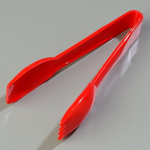 Carlisle FoodService Products Carly Salad Tong, 6" Salad Tong, 12 Pack