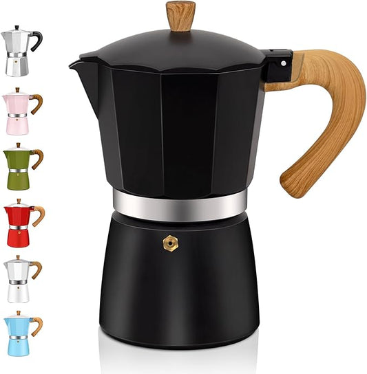 12 Cup Aluminum Espresso Stovetop Moka Pot Express Coffee Maker Percolator Italian Classic Mocha Coffee Machine for Italian and Cuban Cafe Brewing for Home & Camping 600ml 20oz
