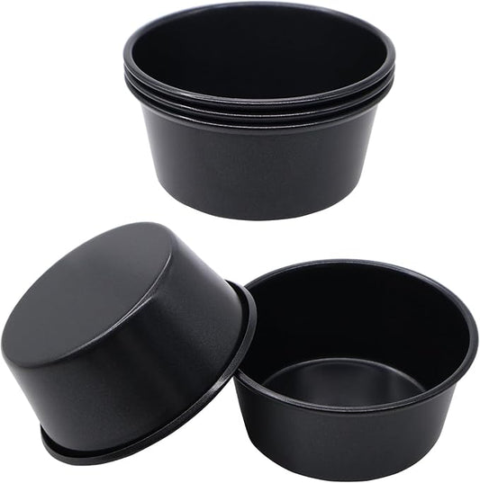 5 Pack Muffin Pans Carbon Steel Popover Pans, Nonstick Pudding Molds Individual Muffin Cupcake Pan for Baking