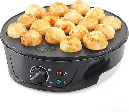 Electric Takoyaki Machine,18 Holes Temperature Control,750W Non-stick Kitchens,for Making Takoyaki Donut Holes & Cake Pops