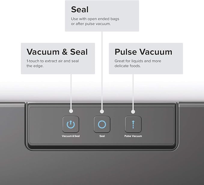 Anova Culinary Vacuum Sealer, Slim & Compact, Includes 10 Pre-Cut Bags (BPA-Free), Wet & Dry Dual Food Vacuum Sealer Machine for Sous Vide and Long-Term Storage, 2-Year Warranty