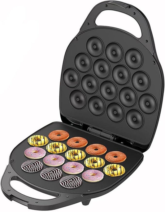 110/220V Electric 16 Capacity Mini Donut Maker Non Stick Donut Maker Baking Machine, Cake Pop Maker for Breakfast