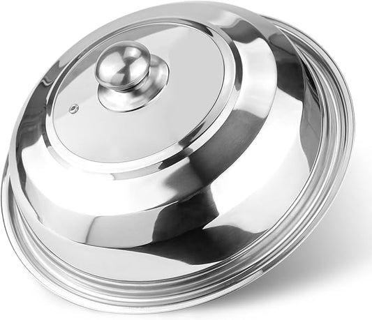 14 Inch Tempered Glass Frying Pan Lids with Handle Cooking Replacement Cover Fry Pan Lid Skillet Lid for Skillets, Round Cast Iron, Cast Aluminium, Stainless Steel Pans（36cm）