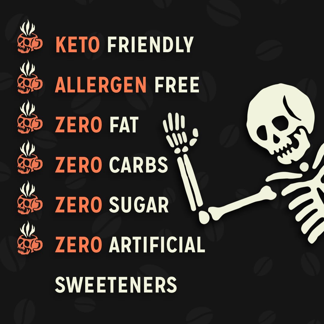 Bones Coffee Company Megalodonut, Boston Cream Donut Flavored Coffee, Medium Roast Low Acid Arabica Beans Compatible with Auto drip and French Press Coffee Maker, 12 Oz Whole Bean