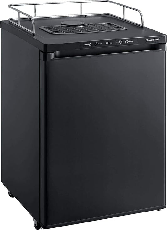 EdgeStar BR3002 24 Inch Wide Kegerator Conversion Refrigerator for Full Size Kegs with Deep Chill Mode - Black