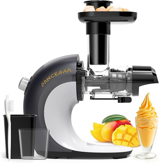 Frozen Fruit Sorbet Maker - Soft Ice Cream Maker for Healthy Vegetarian and Dairy Free Snacks, Easy to Clean