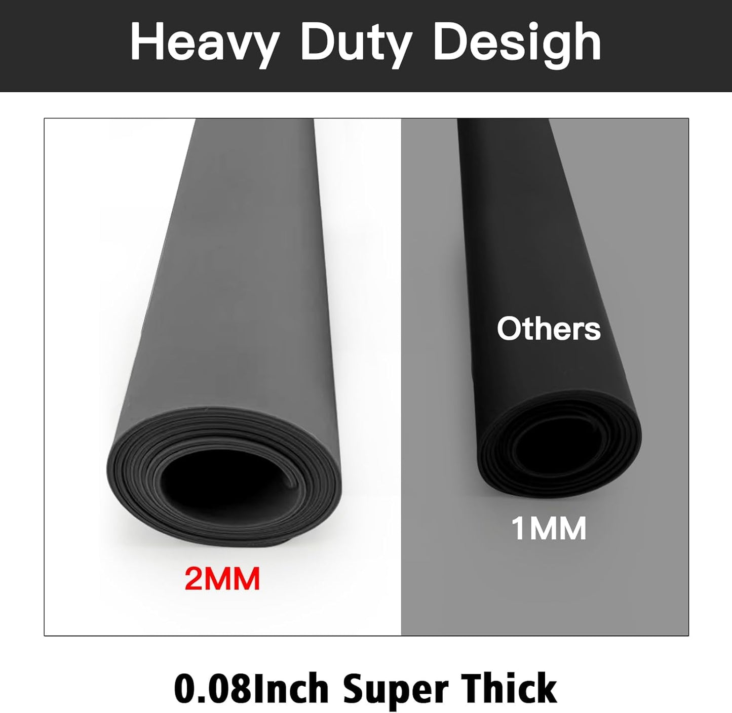 2MM Extra Thick Silicone Mats for Kitchen Counter, 23.6" x 15.7" Kitchen Island Heat-Resistant Coffee Mat, Non-slip Desk Protect Mat, Multipurpose Countertop Protector (Semitransparent)