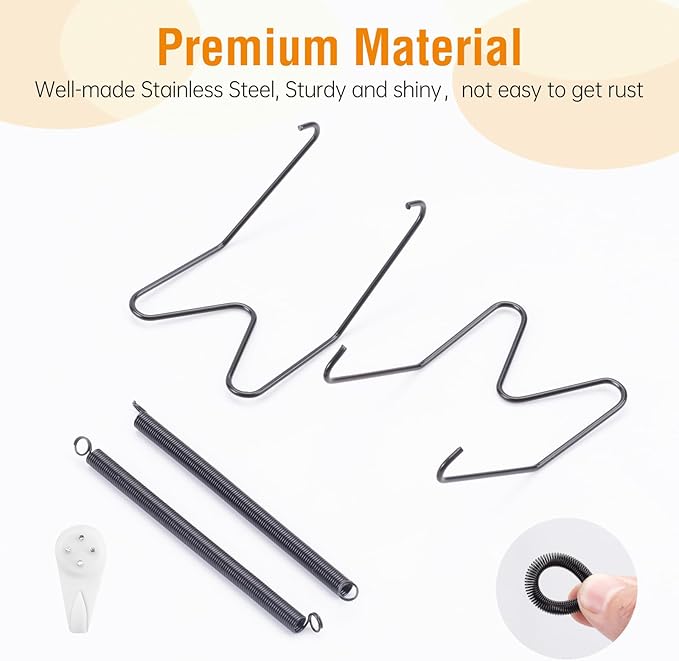 Bilillo 12 pcs Plate Hangers for The Wall, 8/10/12 Inch Invisible Plates Hangers, Stainless Steel Plate Wall Holders for Display Various Sizes with Hooks for Decorative (Black)