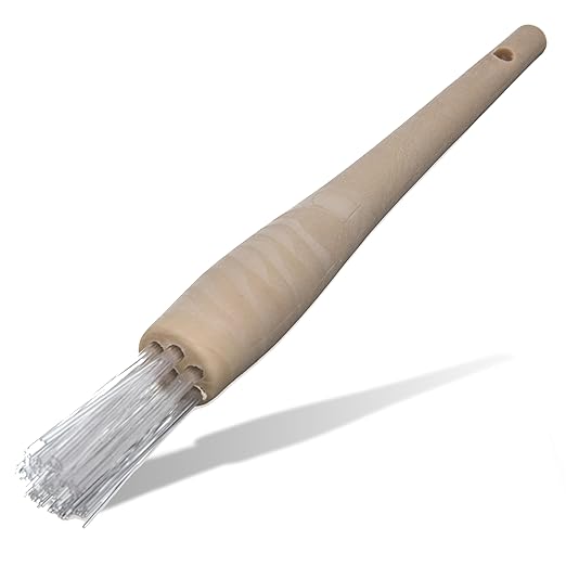 Carlisle FoodService Products 4011500 Round Waffle Iron Brush with High Heat Bristles, 1", Teflon (Pack of 12)