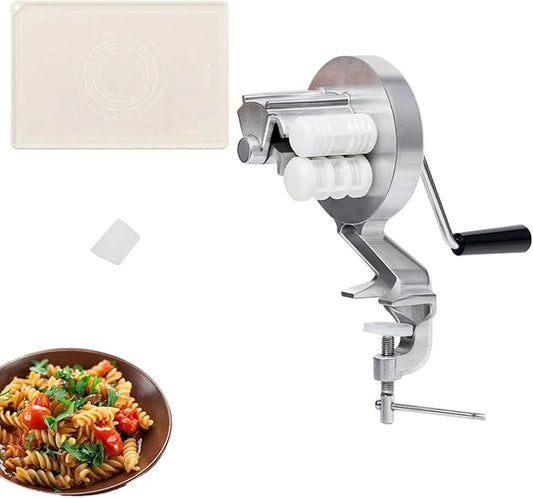 Cavatelli Maker Set, 3 Piece Pasta Set with Scraper and Mat, Makes Authentic Cavatelli and Shell Pasta