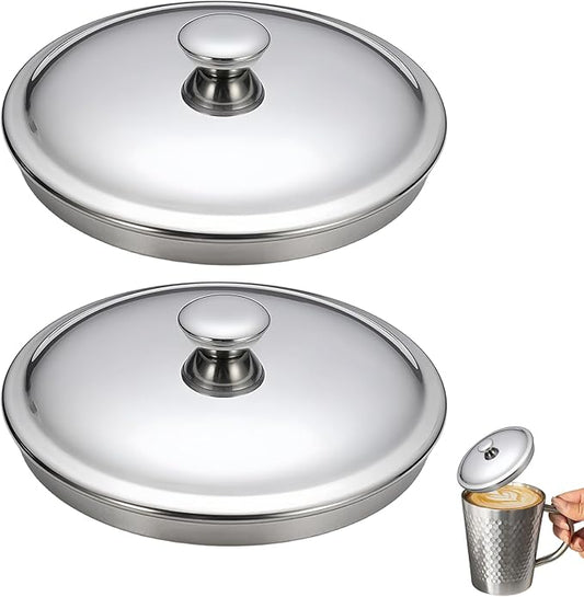 3.5Inch Stainless Steel Universal Mug Cover and Drink Cover for Drinks, Cocktails, Coffee Mugs, Tea Cups, Beers