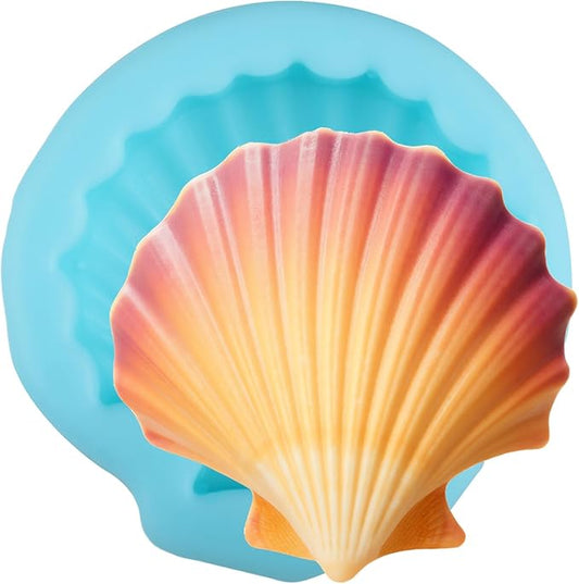 Seashell Silicone Molds Seashell Fondant Mold for Cake Decorating Cupcake Topper Chocolate Candy Gum Paste Polymer Clay