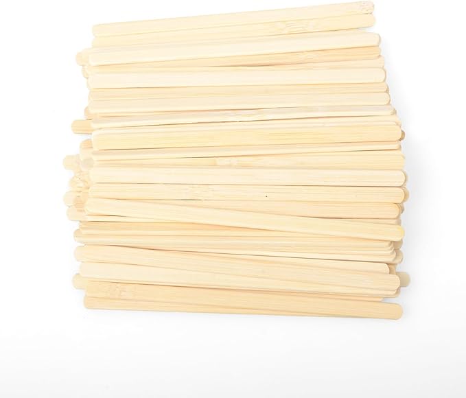 1000 Count Bamboo Coffee Stirrer - Disposable 5.5 inches Long Wooden Stir Sticks for Coffee and Cocktails - Smooth, Splinter-Free Beverage Mixers - Ideal for Cafe, Bars and Drink Stations