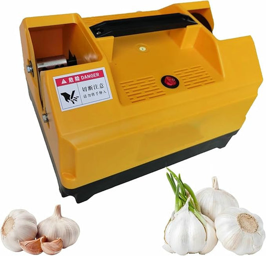Electric Garlic Root Stem Cutter, Double Head Garlic Top Tails Remover Machine,Cut Beard and Roots, for Garlics, Onion
