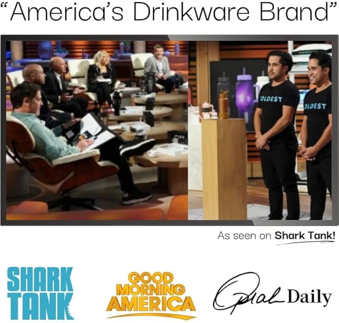 Coldest Tumbler with Handle and Straw - 100% Leak Proof Insulated Tumbler with Lid and Straw (3 Lids) - Stainless Steel Tumblers for Women & Men - Cup Holder Friendly Base, 36 oz (Astroflora)