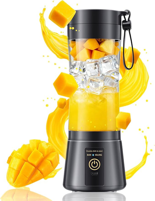 Cordless Personal Size Portable Blender - 380Ml Blender Smoothies and Shakes, BPA Free Traveling Juice Cup with Powerful Blending, Freshly Squeezed in Sports/Travel/Home