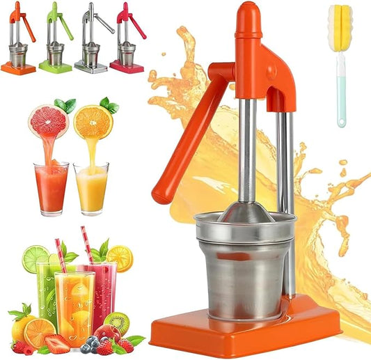 Cast Iron Juicer Hand Press, Manual Juicer Hand Press, Heavy Duty Countertop Lime Citrus Crush Machine for Oranges Lemons Limes, Easy to Clean, Home and Kitchen Essentials
