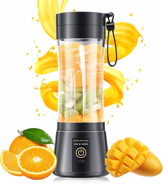 Portable Blender for Smoothies & Shakes - Cordless Personal Size Mini Blender with BAP Free Juice Cup, USB Rechargeable Suit for Sports/Picnic, Mother's Day