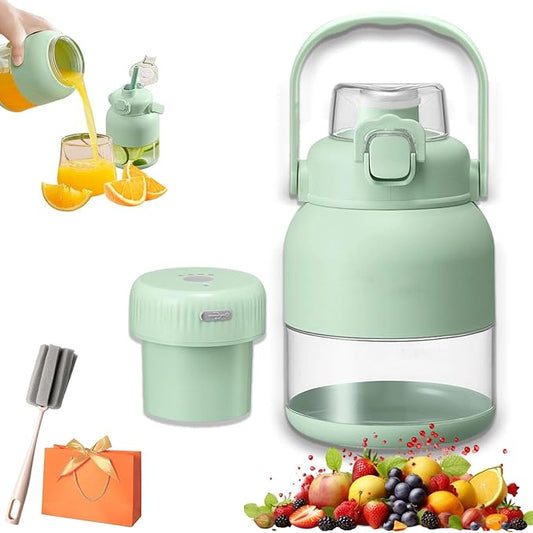 Blender Mini Japan, BPA-Free Electric Citrus Juicer 17 oz, With Straw And Two Lids, Portable Personal Blender for Smoothies, Shakes, Food Prep & Frozen Blendin (1PCS)