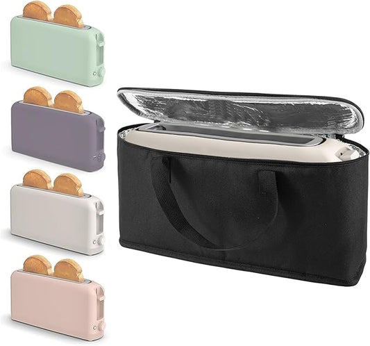 Carrying Bag for Bella 2 Slice Slim Toaster,Heat-Resistant Waterproof Heavy Protection Cover Bags with Handle,Aluminum Foil Lining,for Bella 2 Slice Slim Toaster Women/Mother's Day Gift