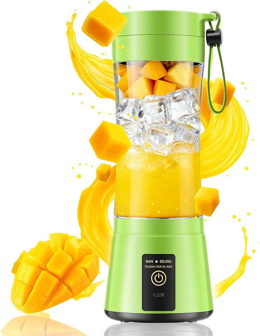 Cordless Personal Size Portable Blender - 380Ml Blender Smoothies and Shakes, BPA Free Traveling Juice Cup with Powerful Blending, Freshly Squeezed in Sports/Travel/Home, Mother's Day