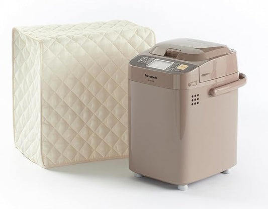 Covermates Keepsakes Bread Maker Cover – Quilted Appliance Protector for Dough Makers – Dust & Stain Resistant, Washable Slip‑On Design for Countertop Storage, Cream