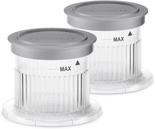 FastFreeze Ice Cream Maker Dessert Cups 2-Pack – 0.5-Pint Freezer Cups with Lids, Dishwasher-Safe, Compatible with ICE-FD10 for Homemade Ice Cream, Sorbet, Smoothies & Frozen Desserts