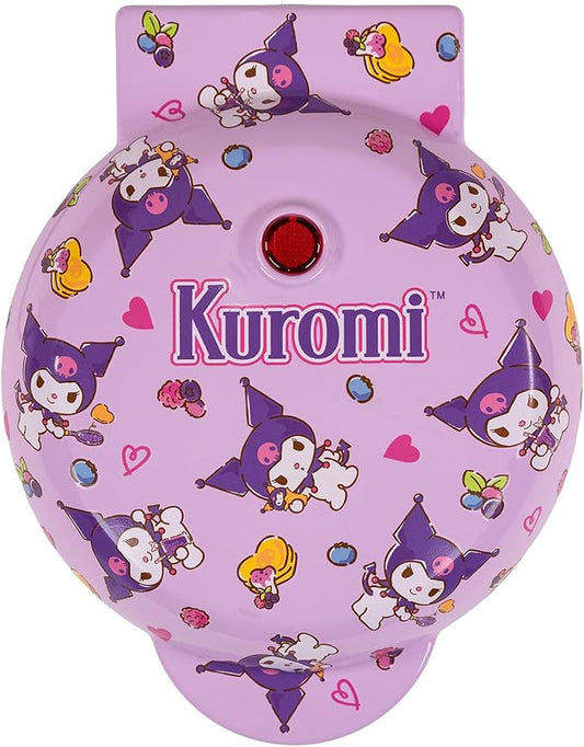 Uncanny Brands Hello Kitty Kuromi Mini Waffle Maker - Cook With Your Favorite Bunny Character