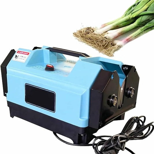 Electric Garlic Root Stem Cutter, Double Head Garlic Top Tails Remover Machine, Cut Beard and Roots